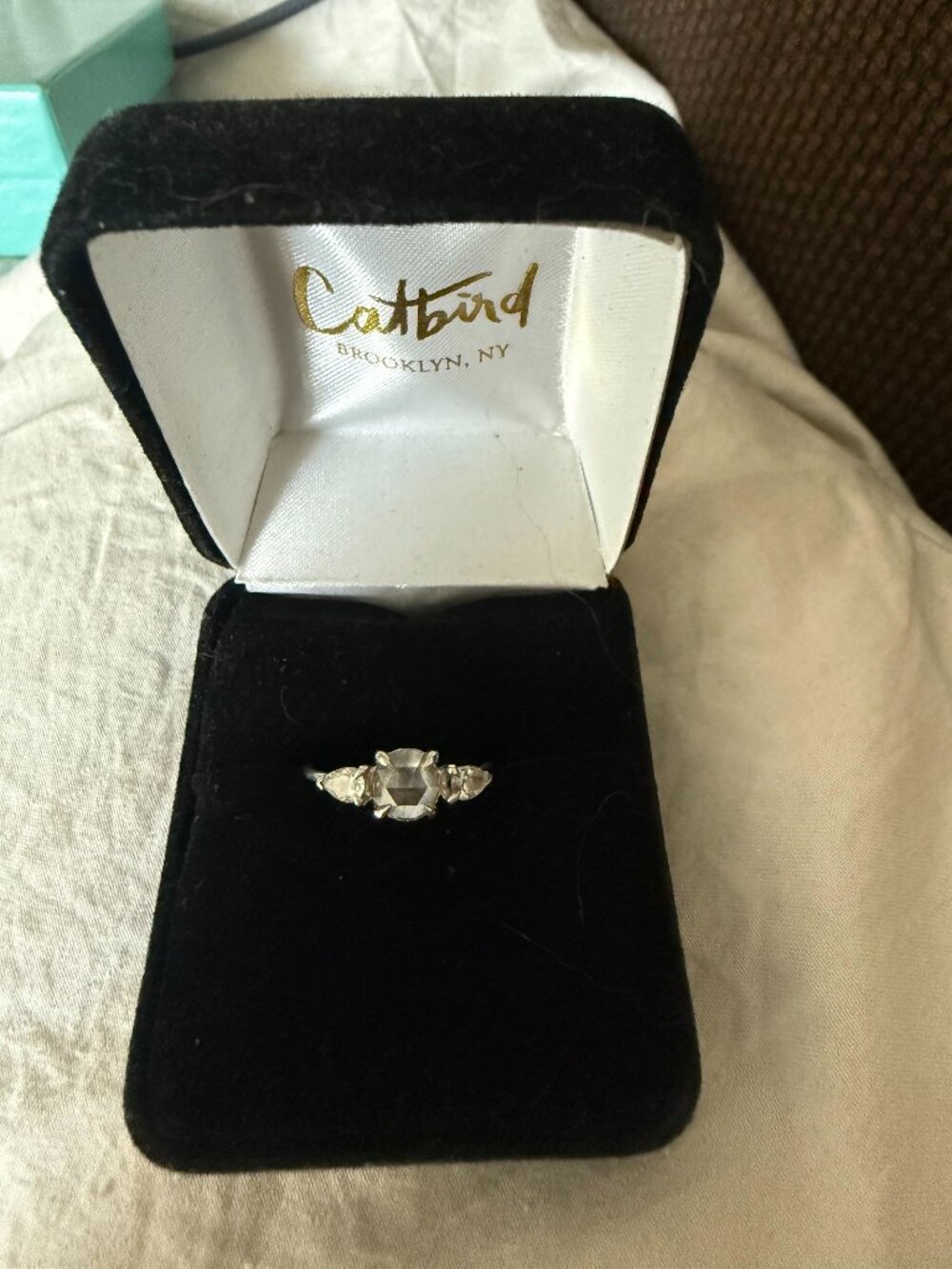 Catbird NYC Violette the Swan Diamond Ring – Platinum – 1.0 CT Total Diamond Wei